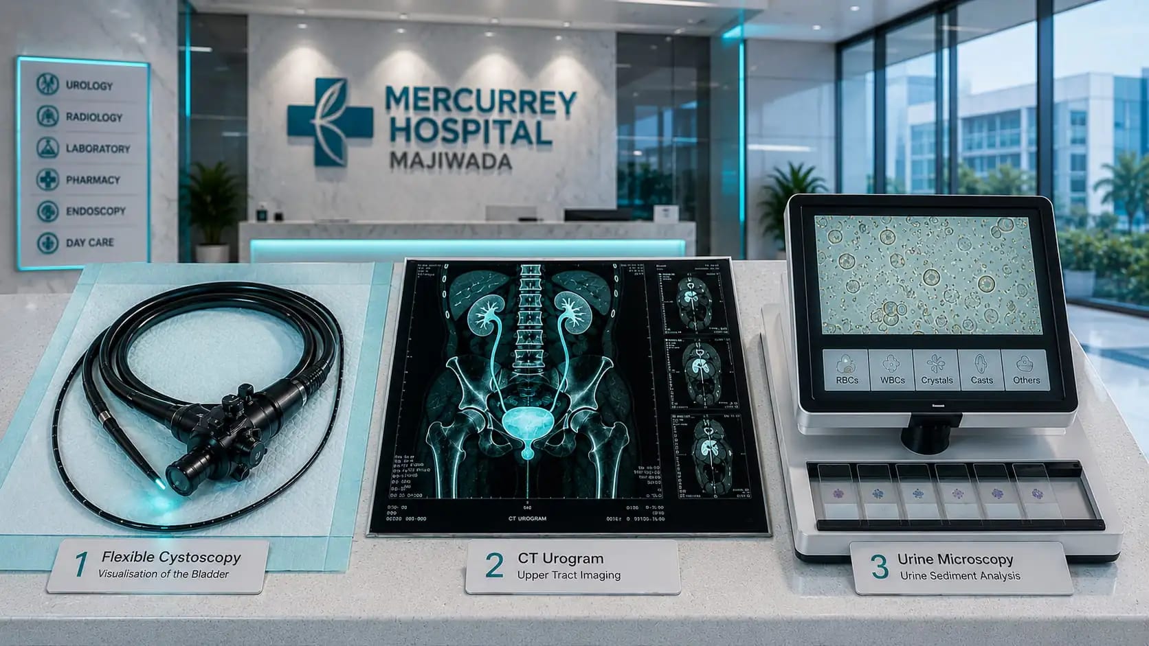 Blood in urine haematuria specialist at Mercurrey Hospital Kapurbawdi Majiwada – HRG Urology cystoscopy