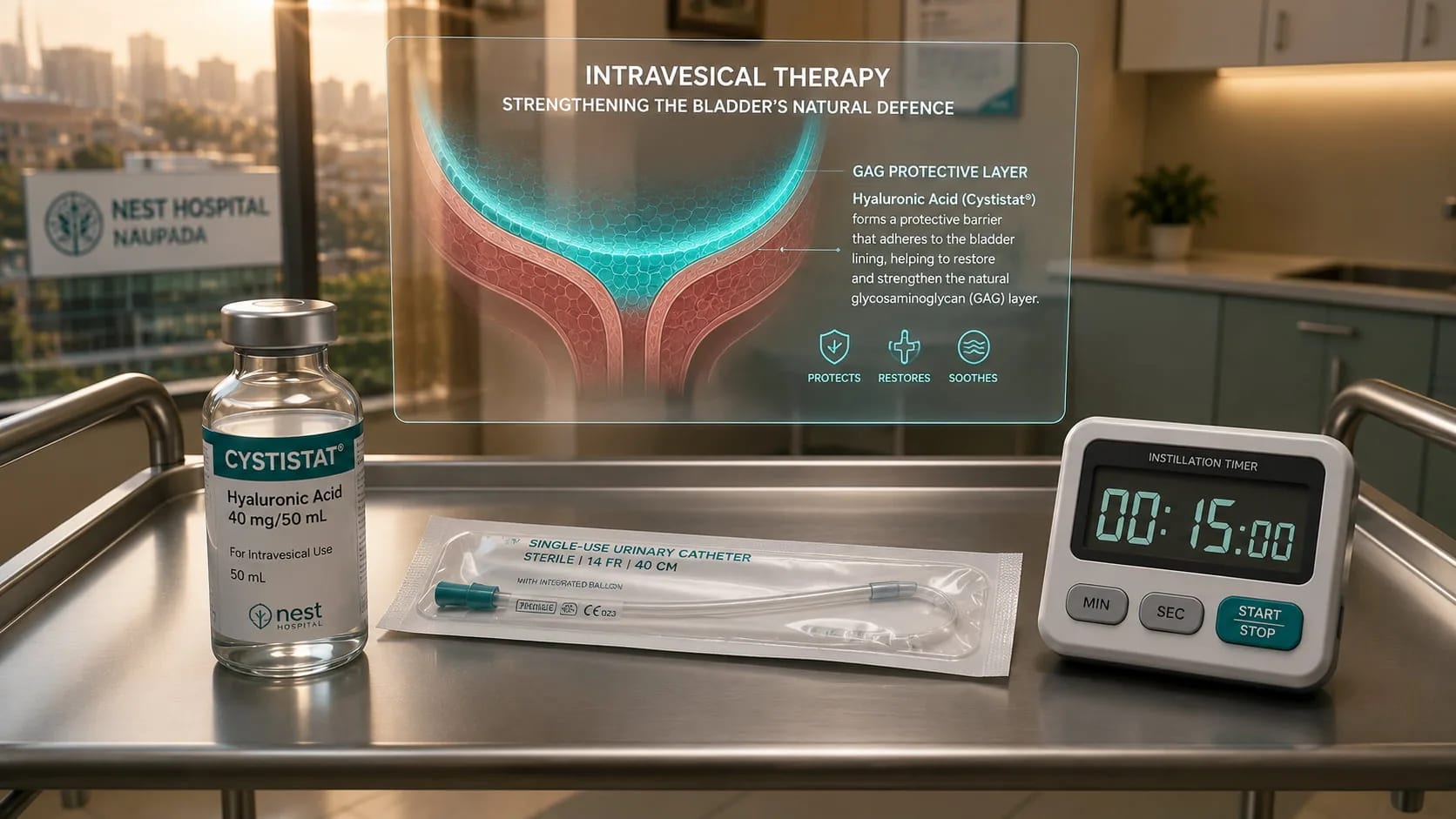 Chronic bladder conditions interstitial cystitis treatment at Nest Hospital Naupada Thane West – HRG Urology