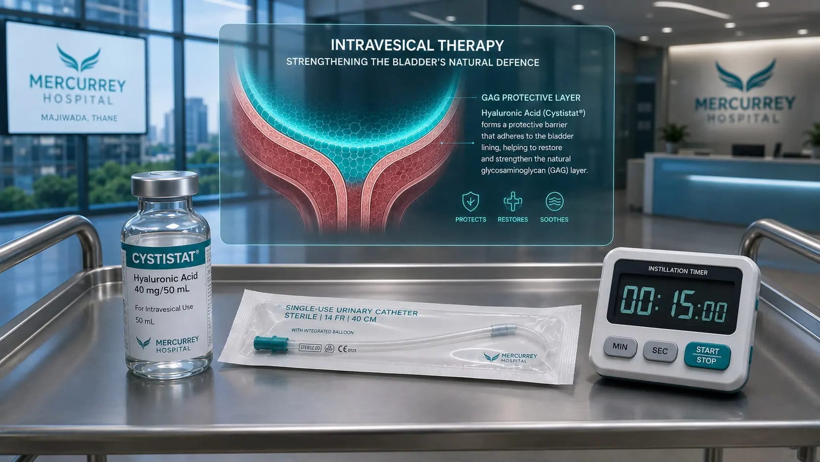 Chronic bladder conditions interstitial cystitis at Mercurrey Hospital Kapurbawdi Majiwada – HRG Urology