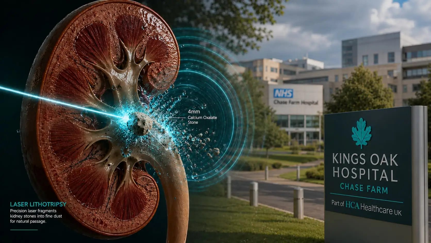Private kidney stone treatment at Kings Oak Hospital Chase Farm Enfield – HRG Urology