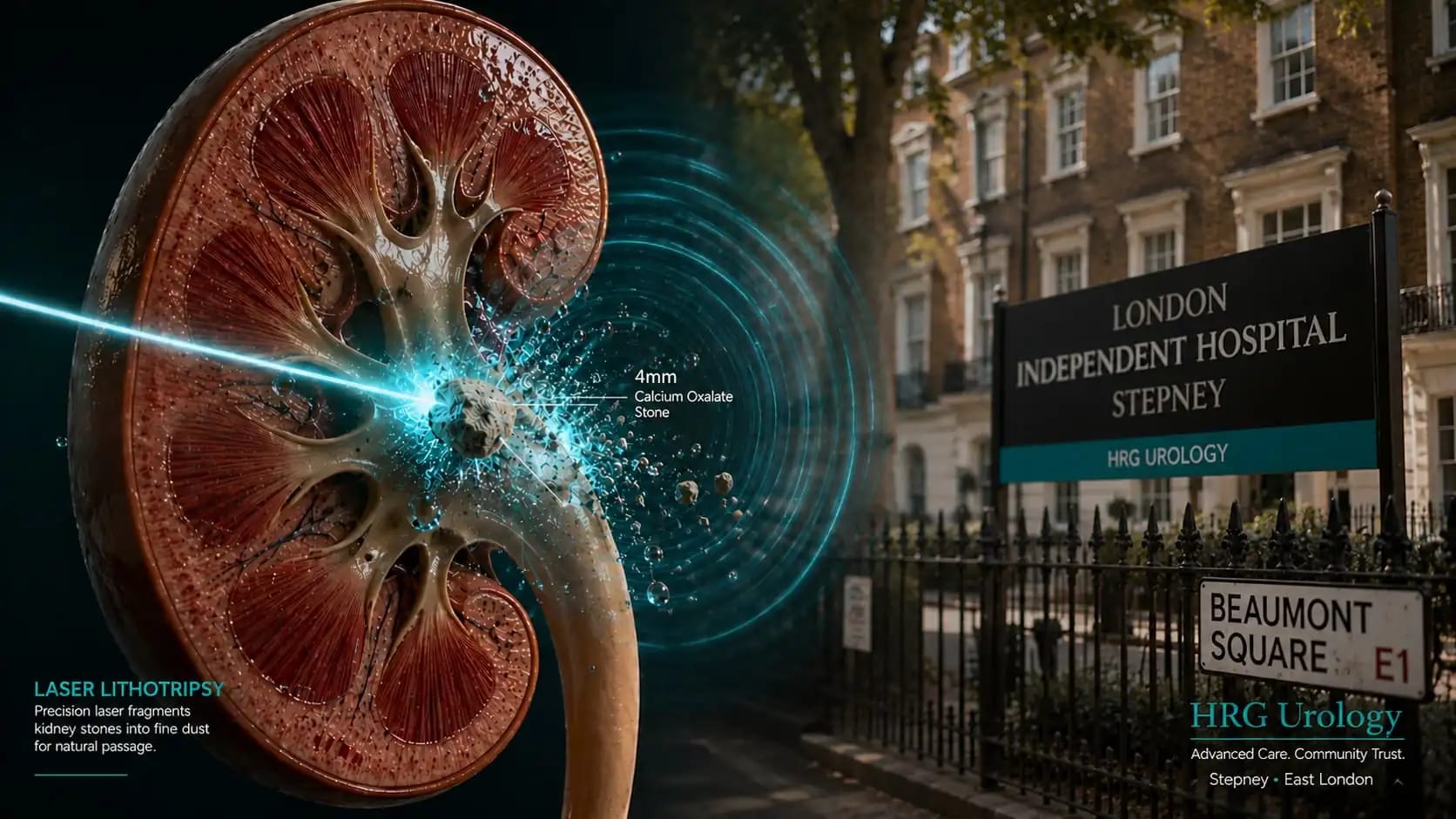 Private kidney stone treatment at London Independent Hospital Stepney E1 – HRG Urology