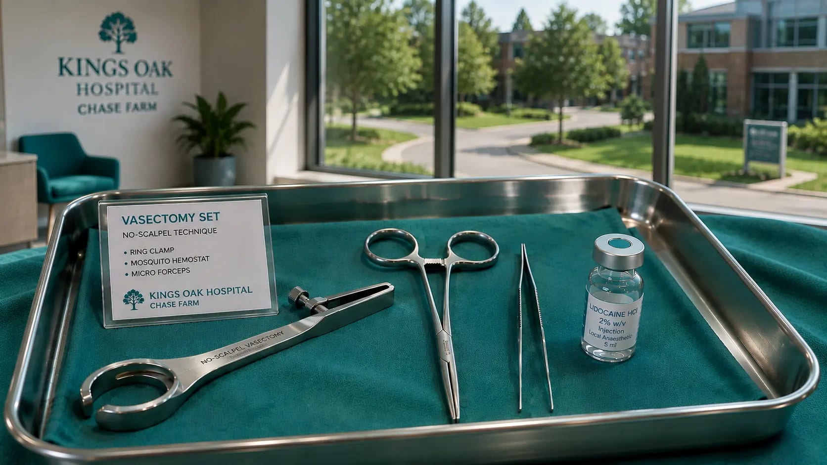 Private vasectomy clinic at Kings Oak Hospital Chase Farm Enfield – HRG Urology no-scalpel